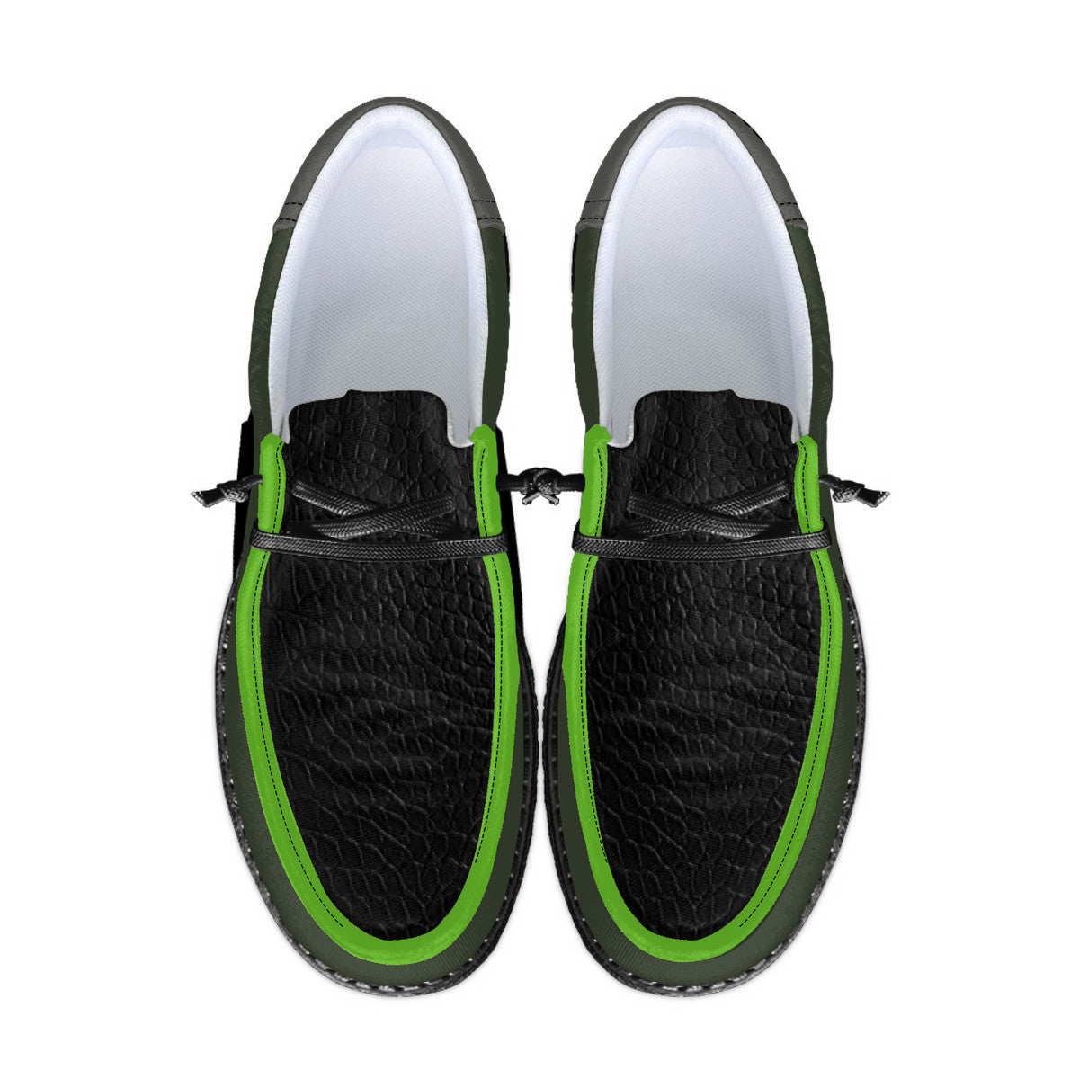 Black Unisex Canvas Loafers