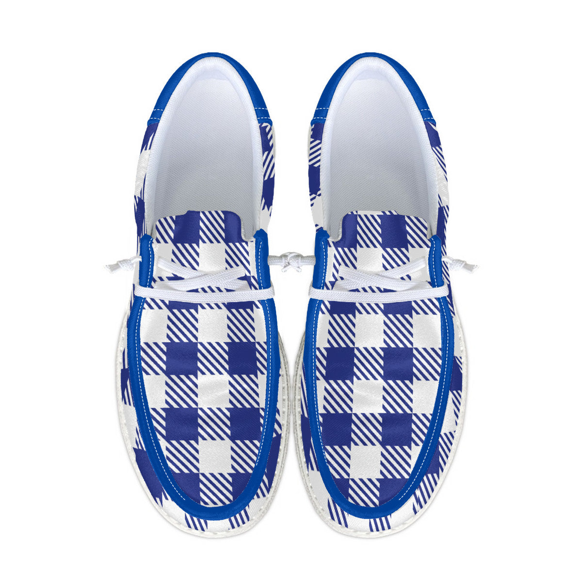 Blue Unisex Canvas Loafers