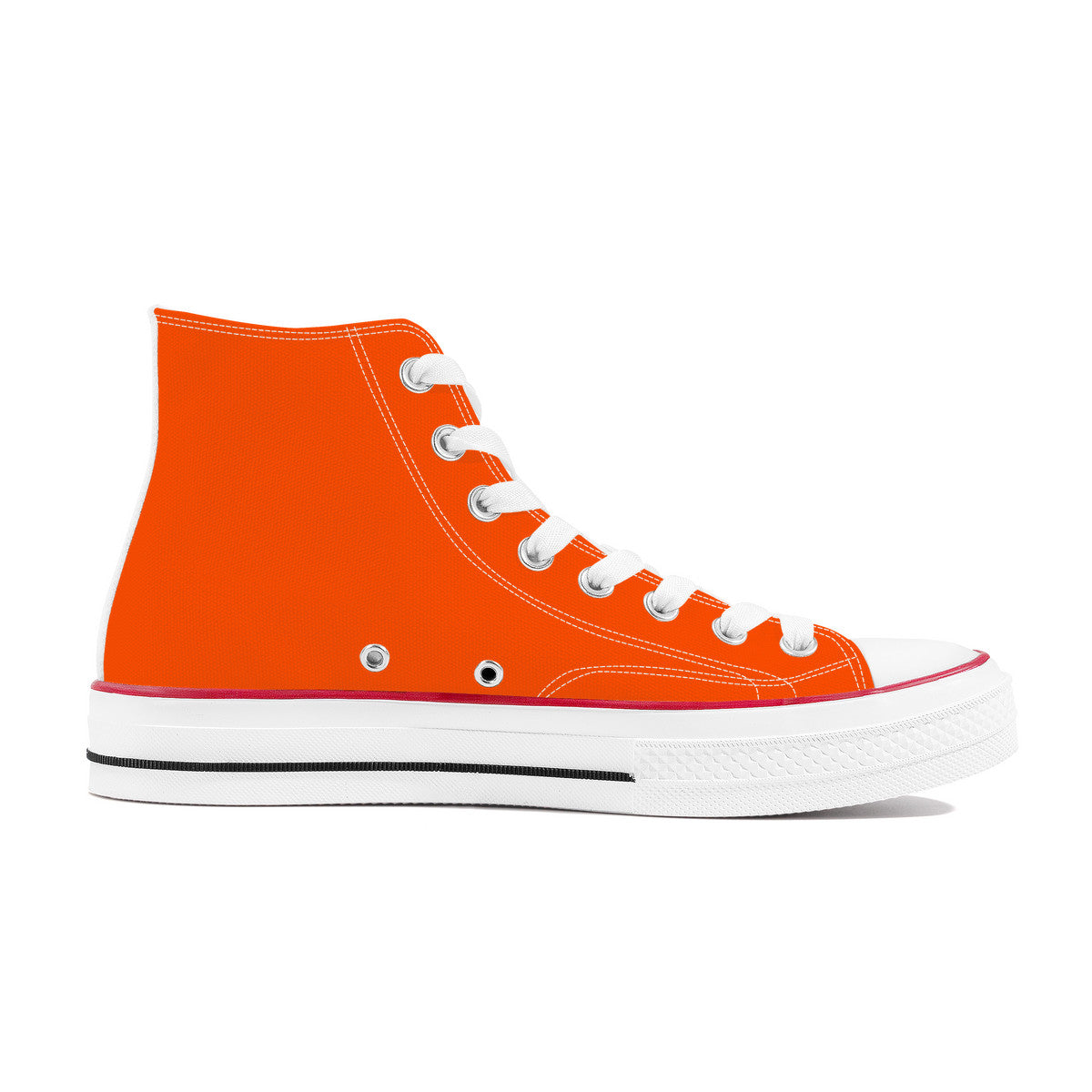 Orioles Orange High Top Canvas Shoes