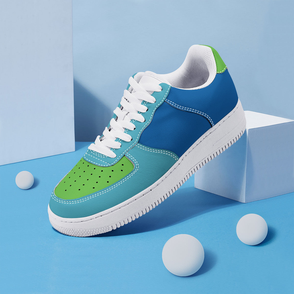 Blue Low Top Unisex Sneaker – Timeless Style by Footworks Shoes