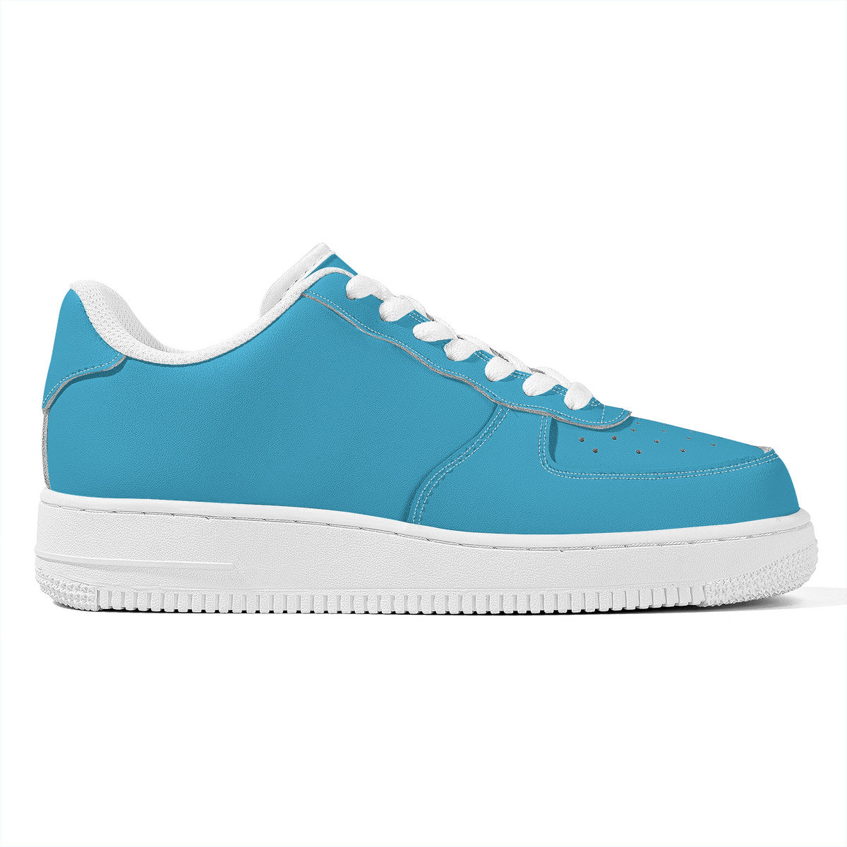 Sky Blue Unisex Microfiber Sneakers