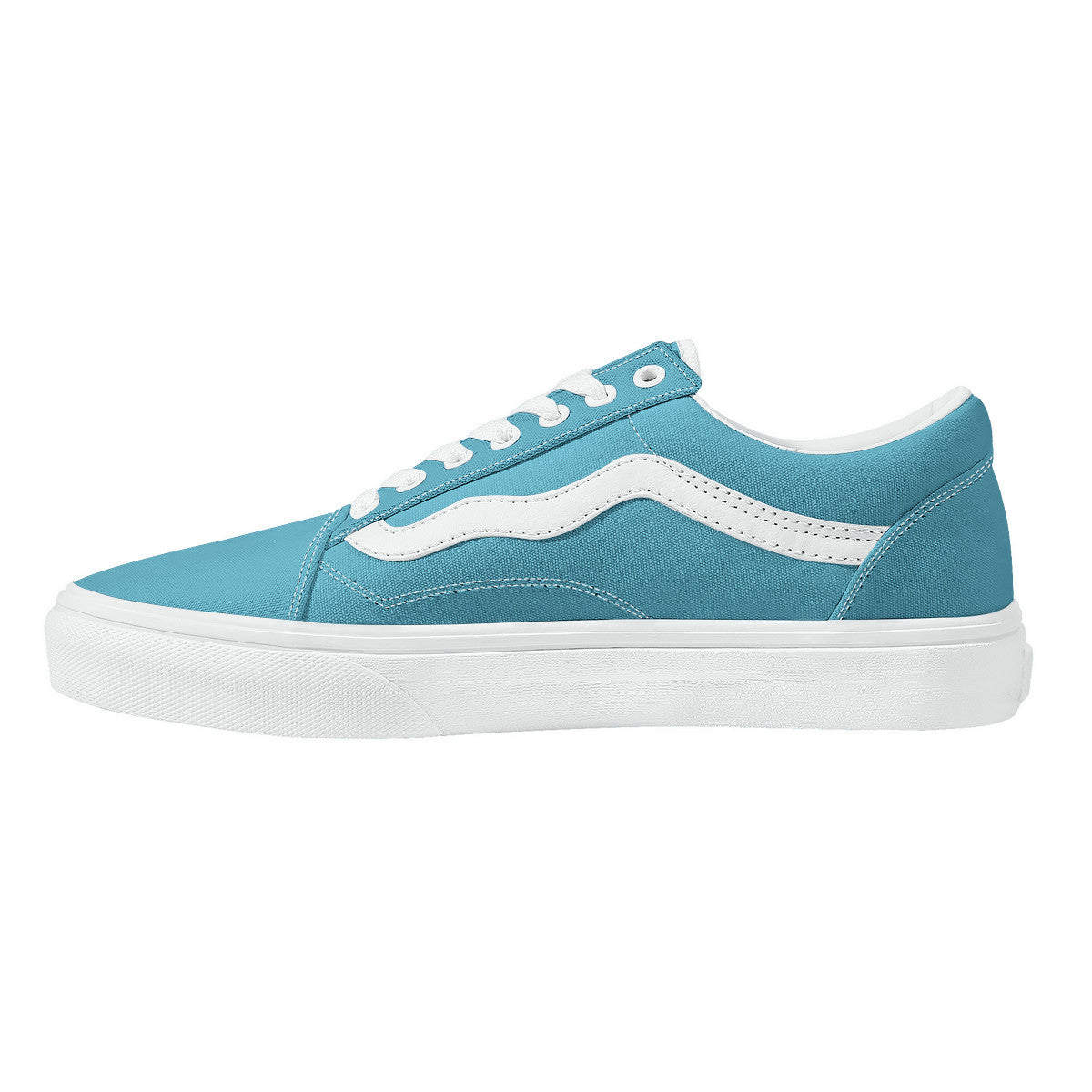 Blue Low Top Flat Sneaker