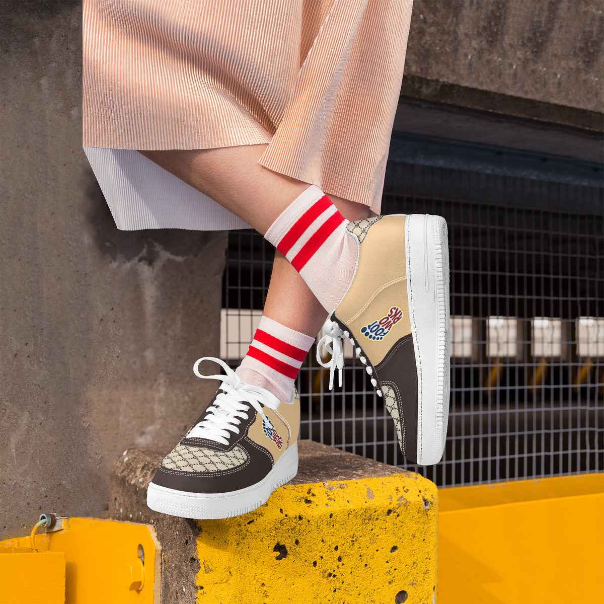 Brown Low Top Unisex Sneaker