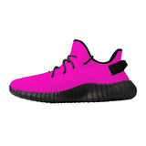 Hot Pink Breathable Mesh Knit Sneaker