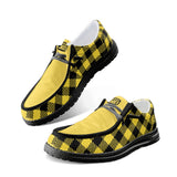 Unisex Yellow Canvas Loafers