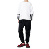 Red Plaid Kids Slip-on shoes - Black