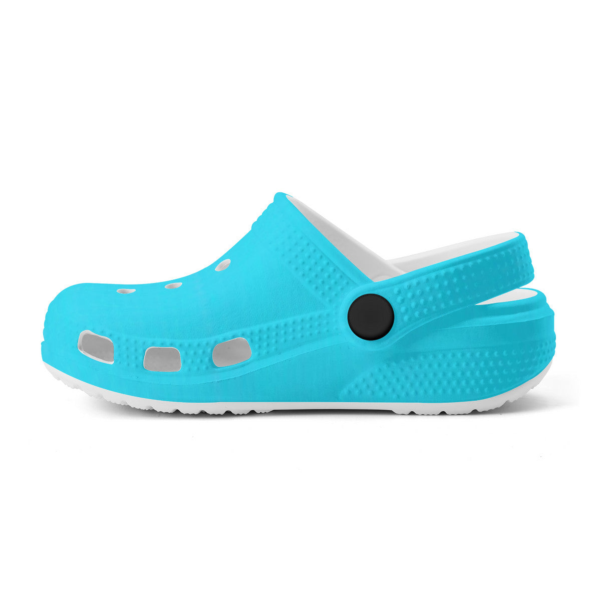 Kid's Neon Blue Casual Clogs
