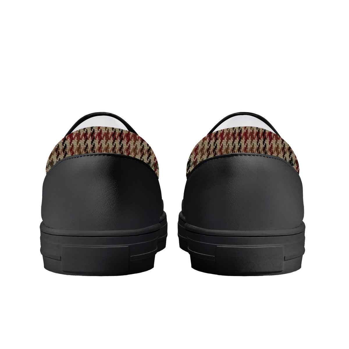 Kids Slip-on houndstooth pattern shoes