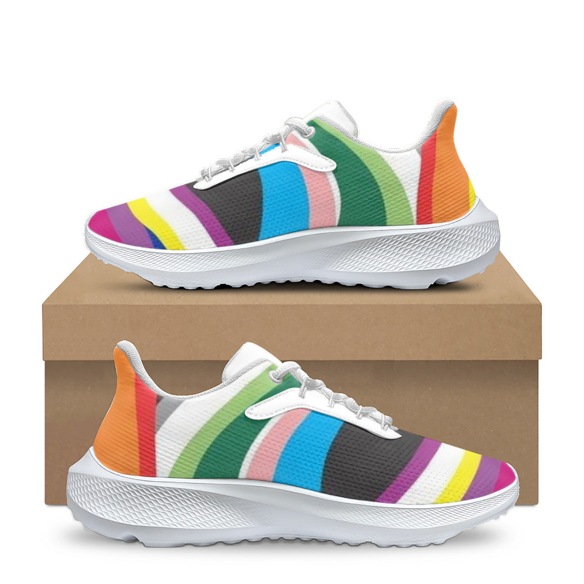 LGTBQ Unisex Lace Up Running Shoes