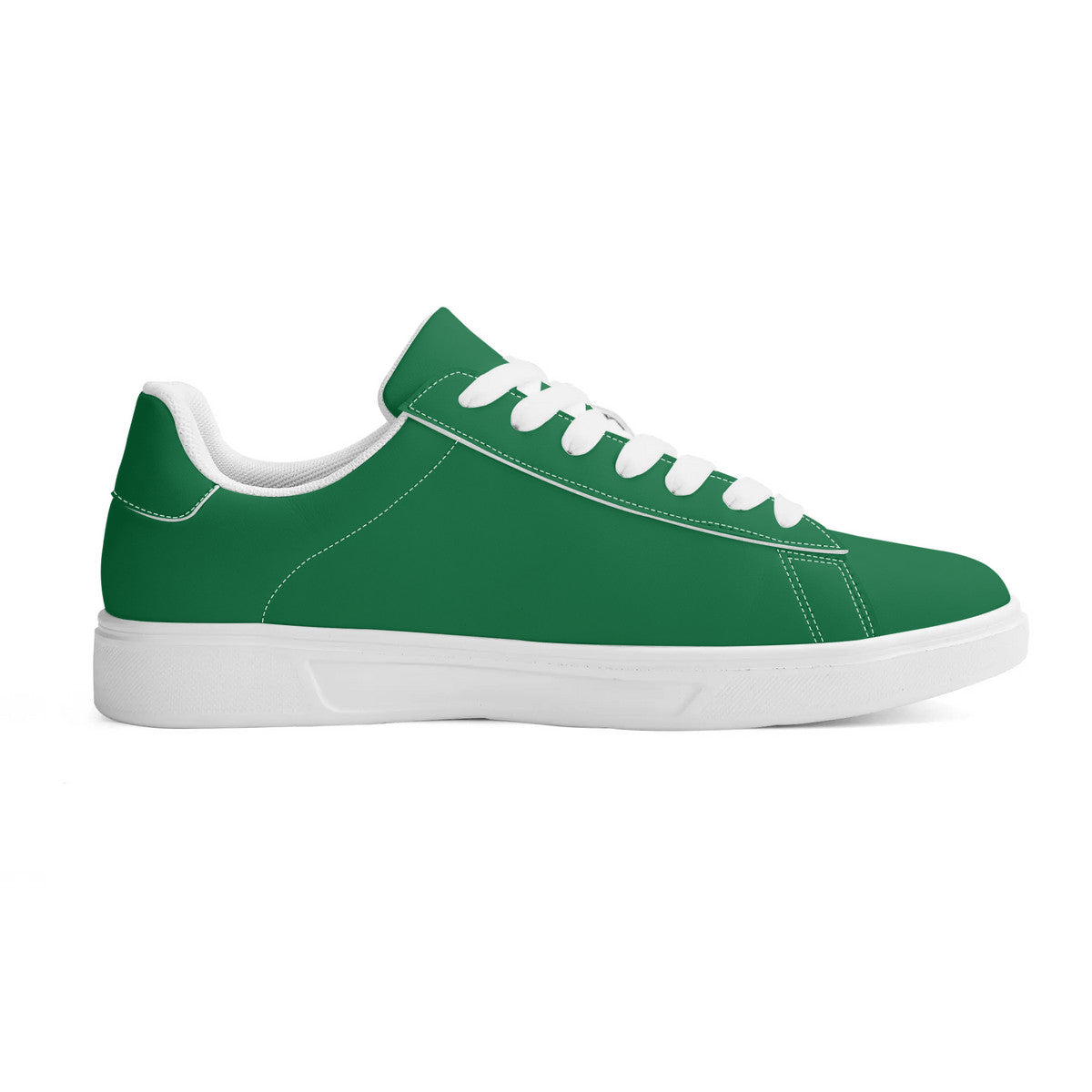 Green Unisex Premium Synthetic Leather Sneakers – Handcrafted Comfort by Footworks Shoes