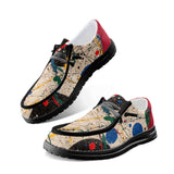 Jackson Pollock Canvas Loafers