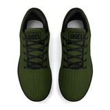 Green Corduroy Unisex Athletic Running Shoes