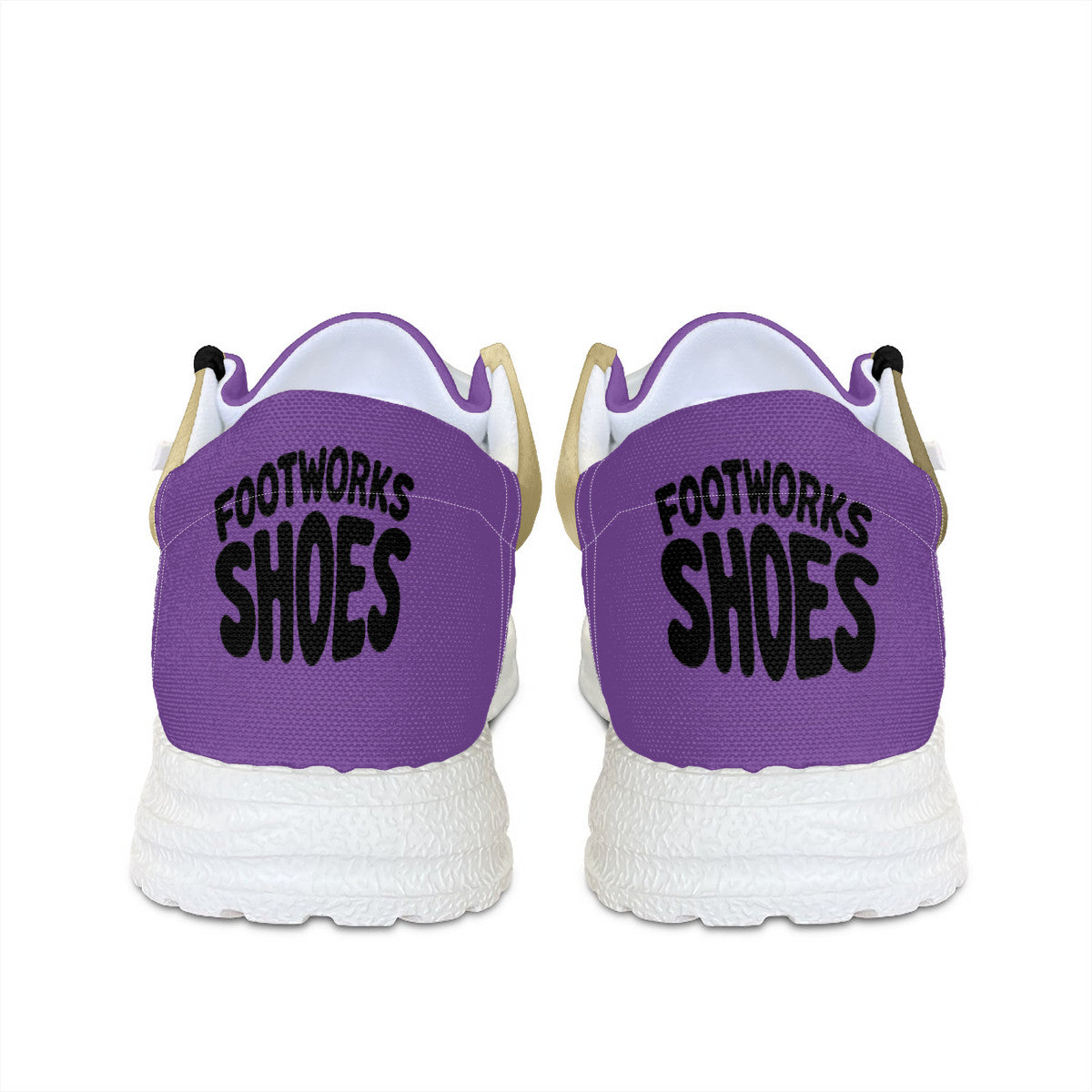 Purple and Gold Unisex Canvas Loafers