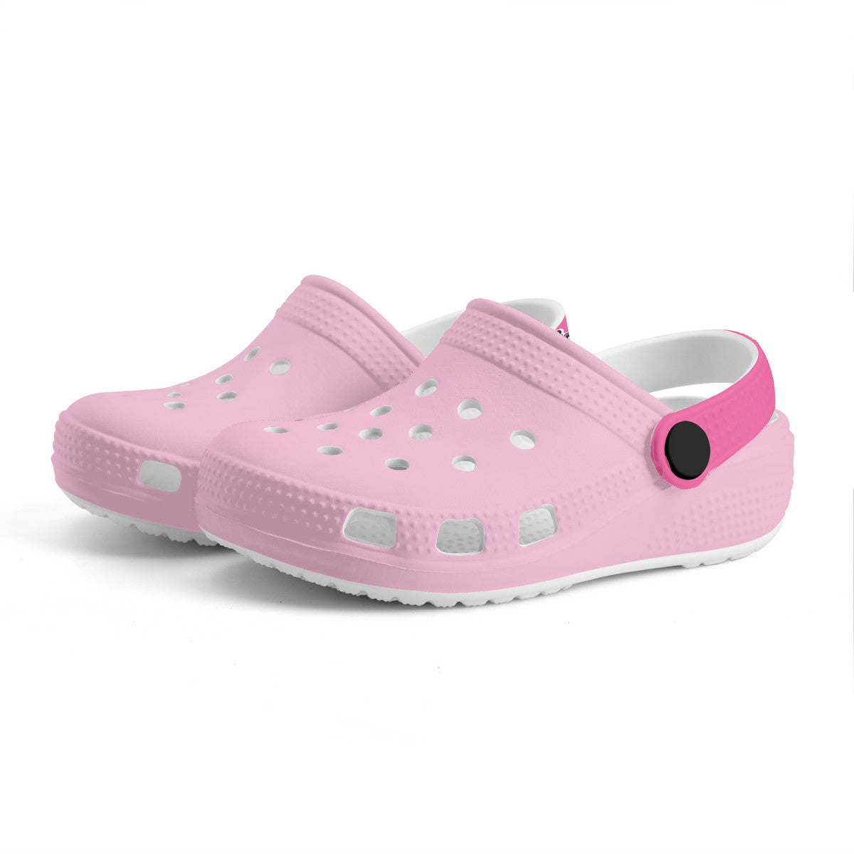 Kid's Light Pink and Fushia Casual Clogs