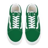 Green Low Top Flat Sneaker