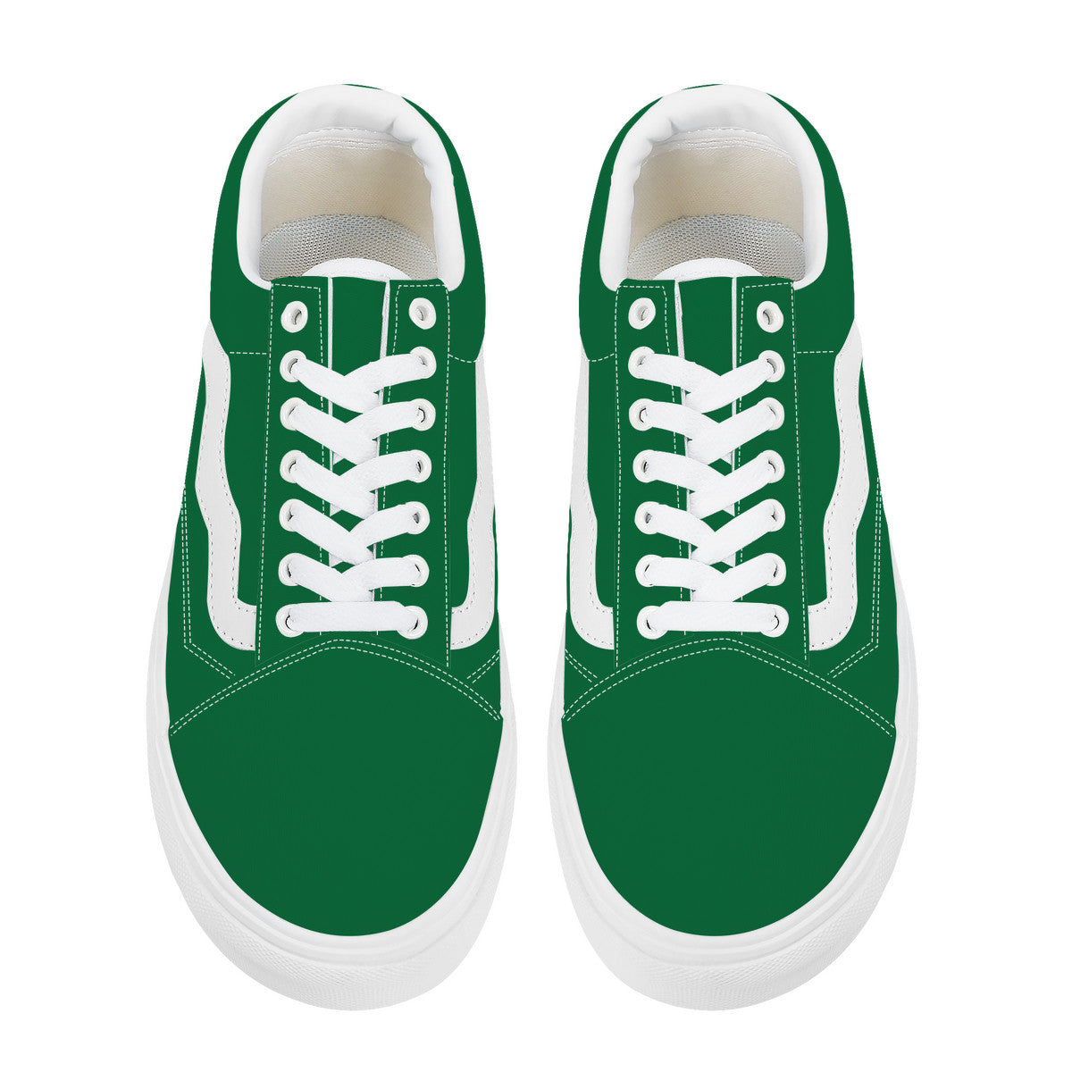 Green Low Top Flat Sneaker