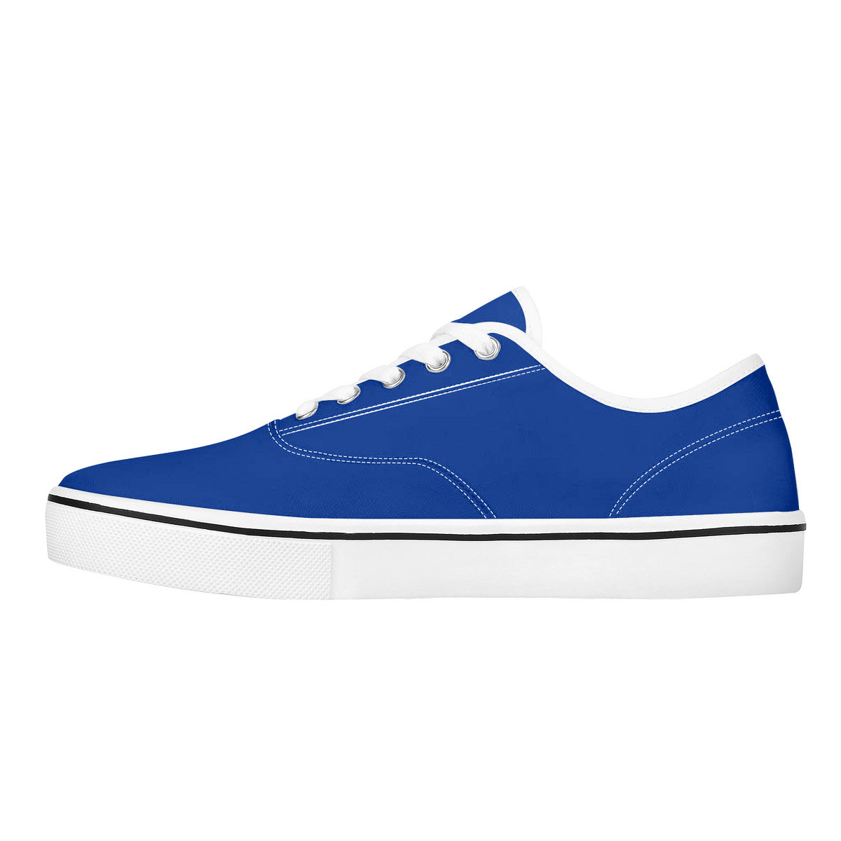 Navy blue Skate Shoes With Customized Tongue - White