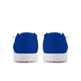 Navy Blue Canvas Loafers Slip On