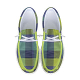 Fun with Plaid Canvas Loafers