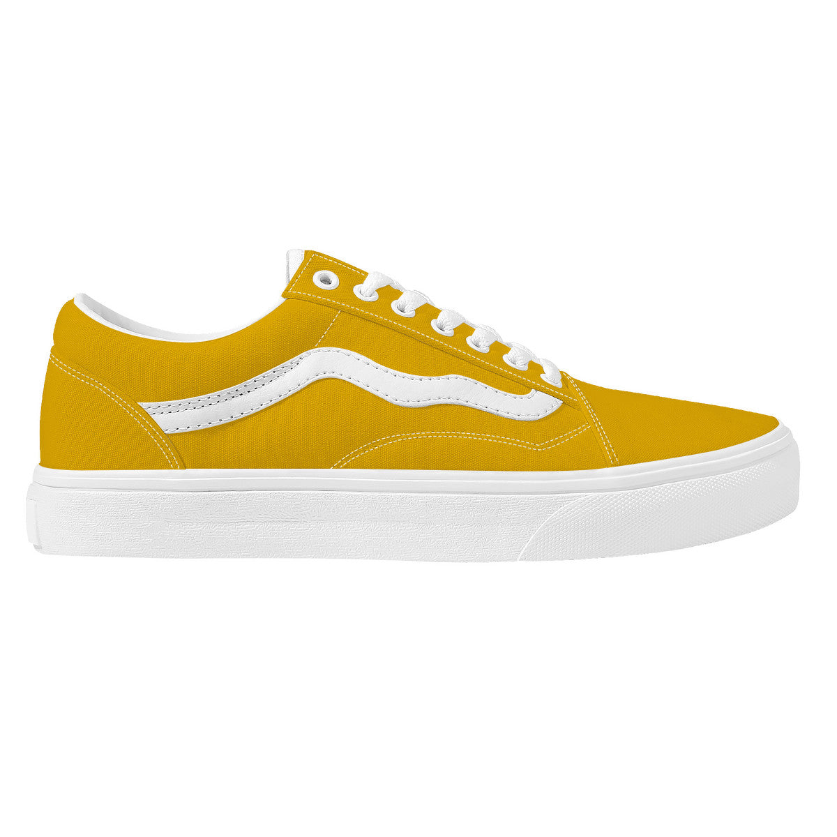 Yellow Low Top Flat Sneaker