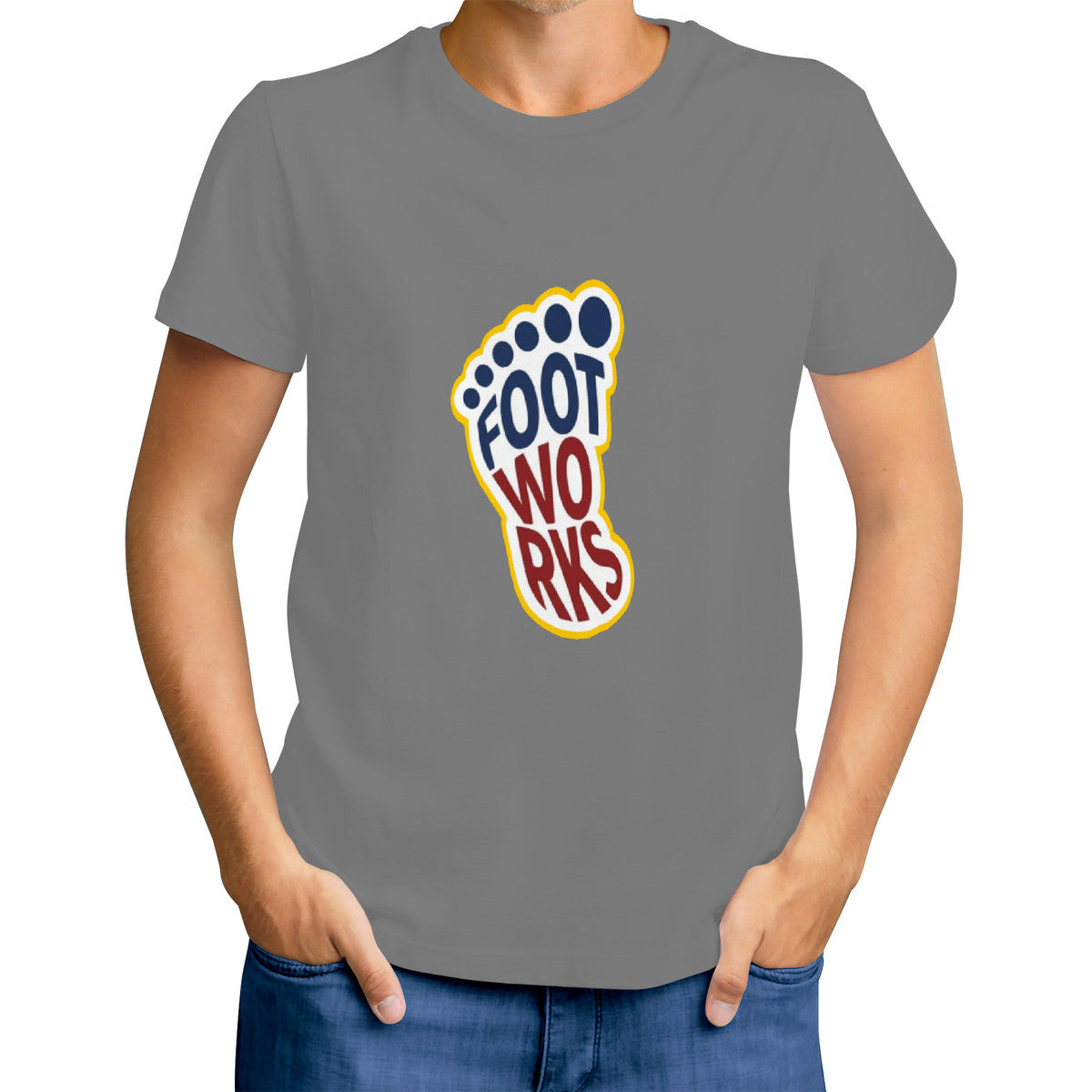 Gray Print  swag T-Shirt