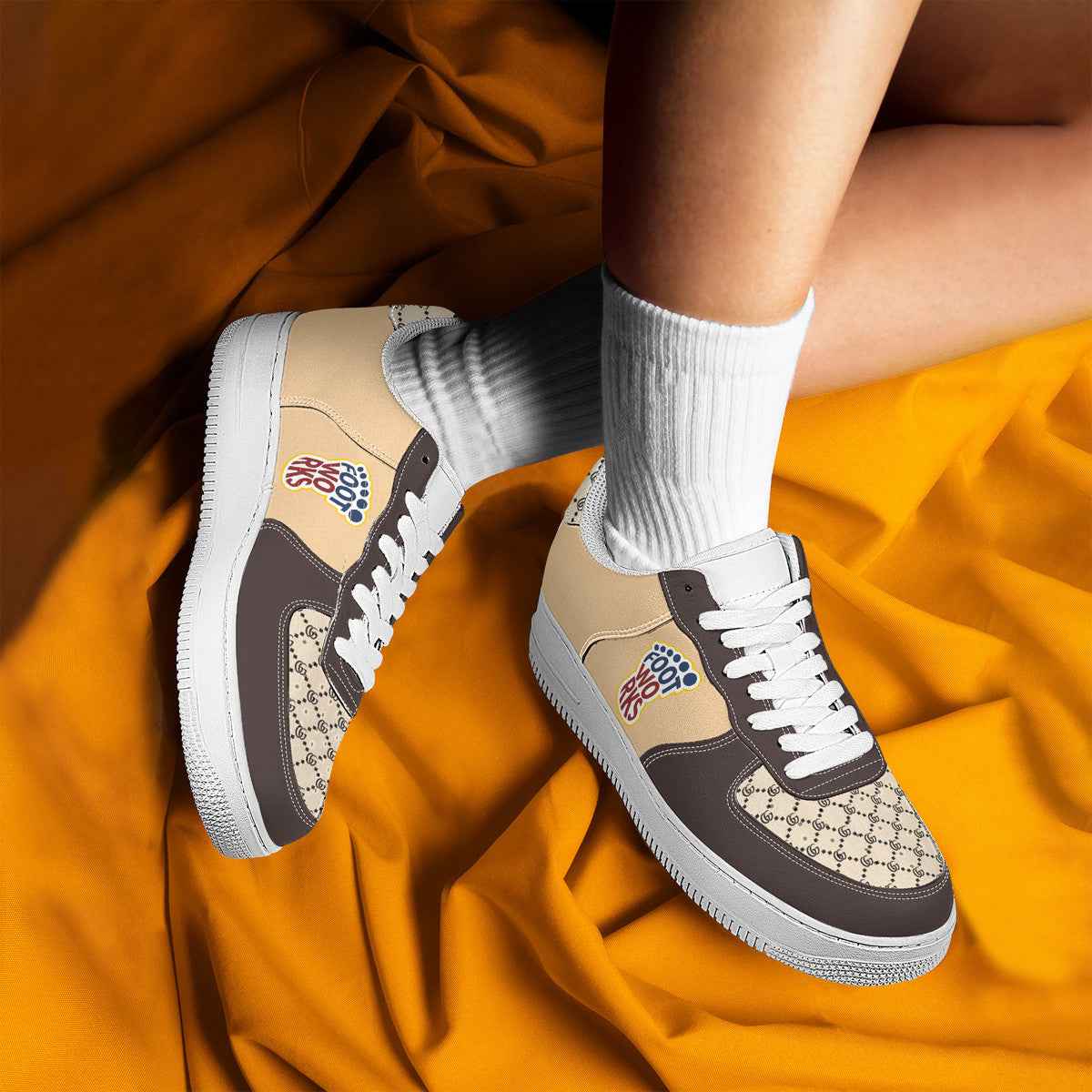 Brown Low Top Unisex Sneaker