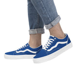 Blue Low Top Flat Sneaker