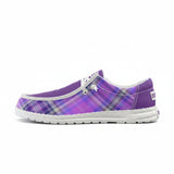 Purple Unisex Canvas Loafers