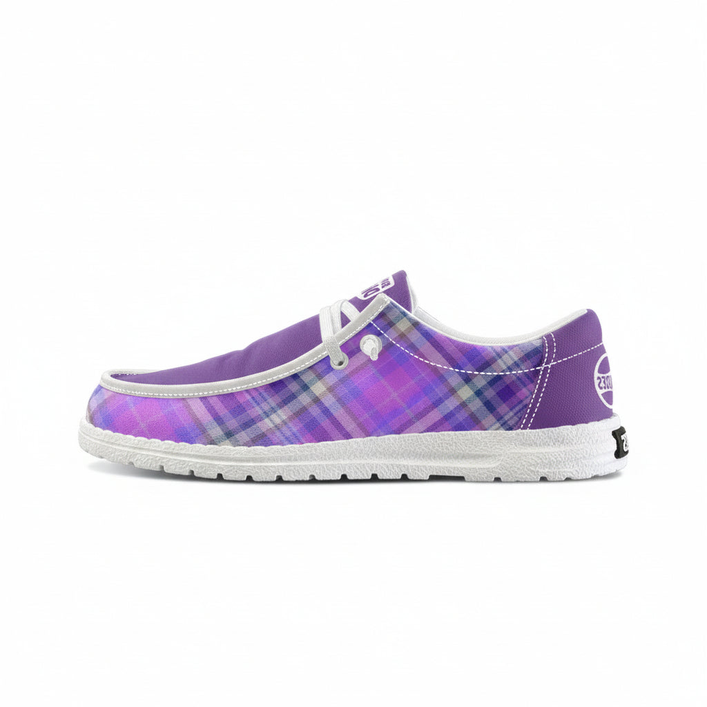 Purple Unisex Canvas Loafers