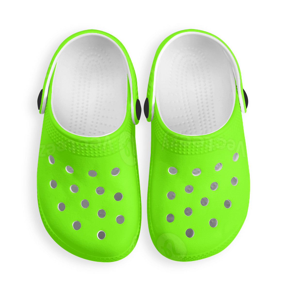 Kid's Neon Green Casual Clogs