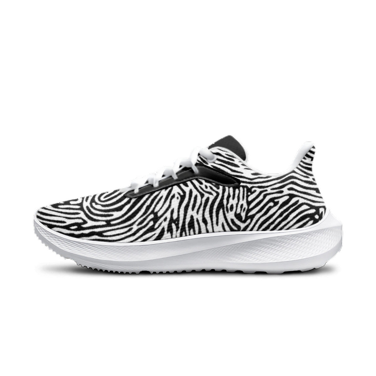 Fingerprint Unisex Lace Up Running Shoes