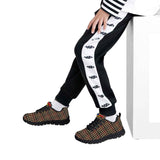 Kids Brown Pattern Sneakers