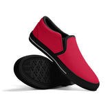 Trendy Red Unisex Slip-on Shoes
