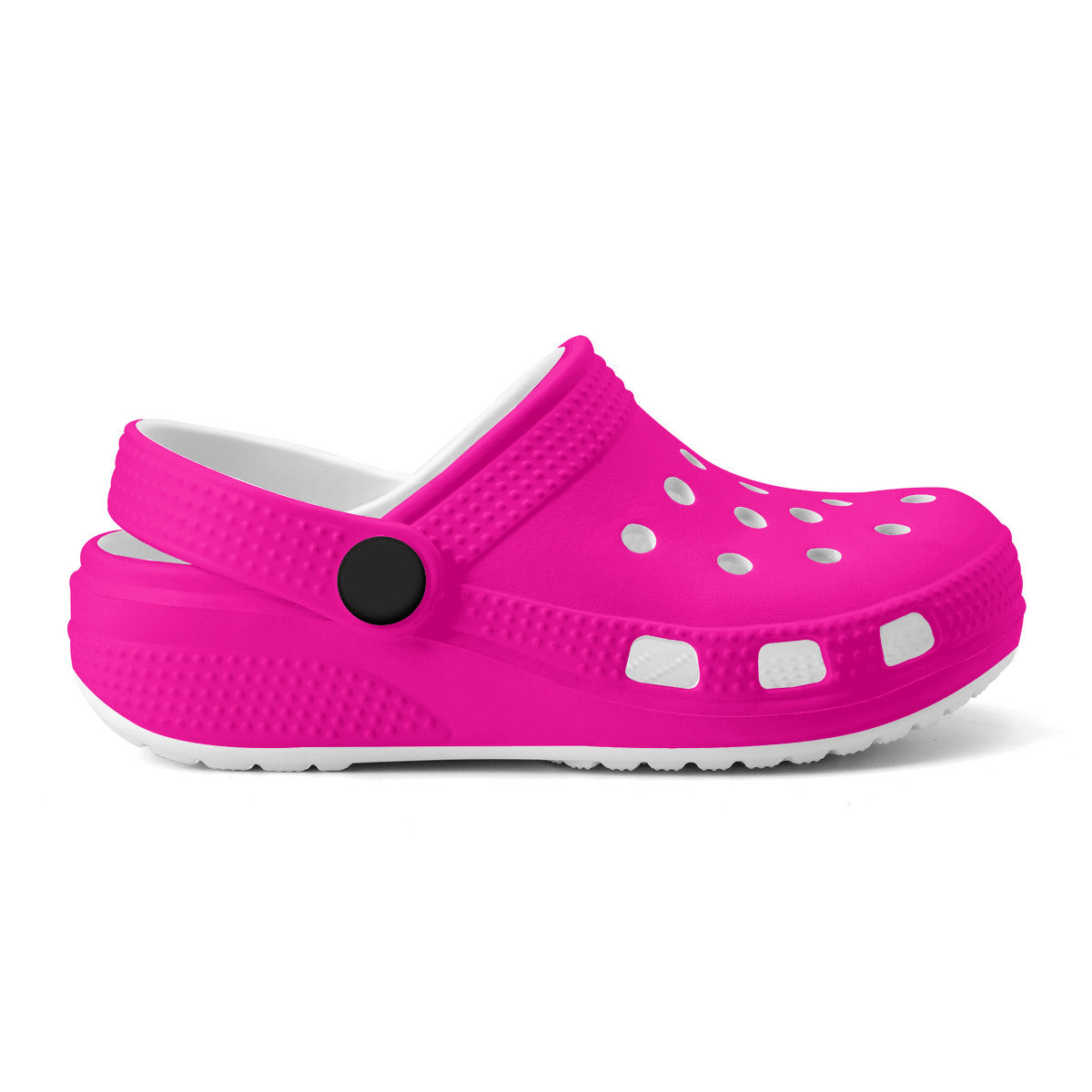 Kid's Neon Pink Casual Clogs