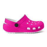 Kid's Neon Pink Casual Clogs