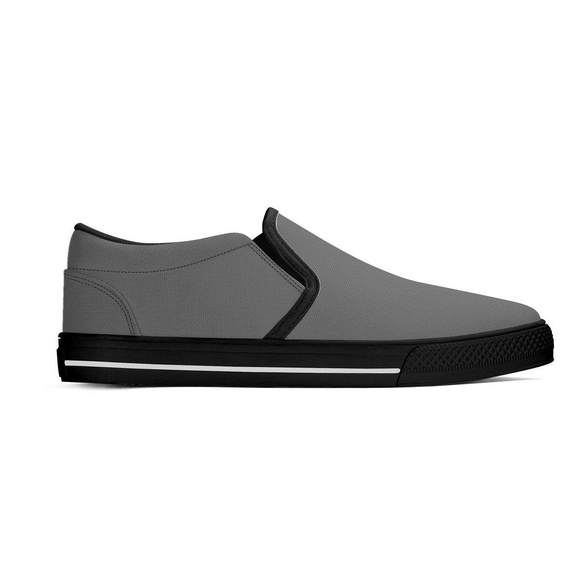 Puter Gray Unisex Slip-on Shoes