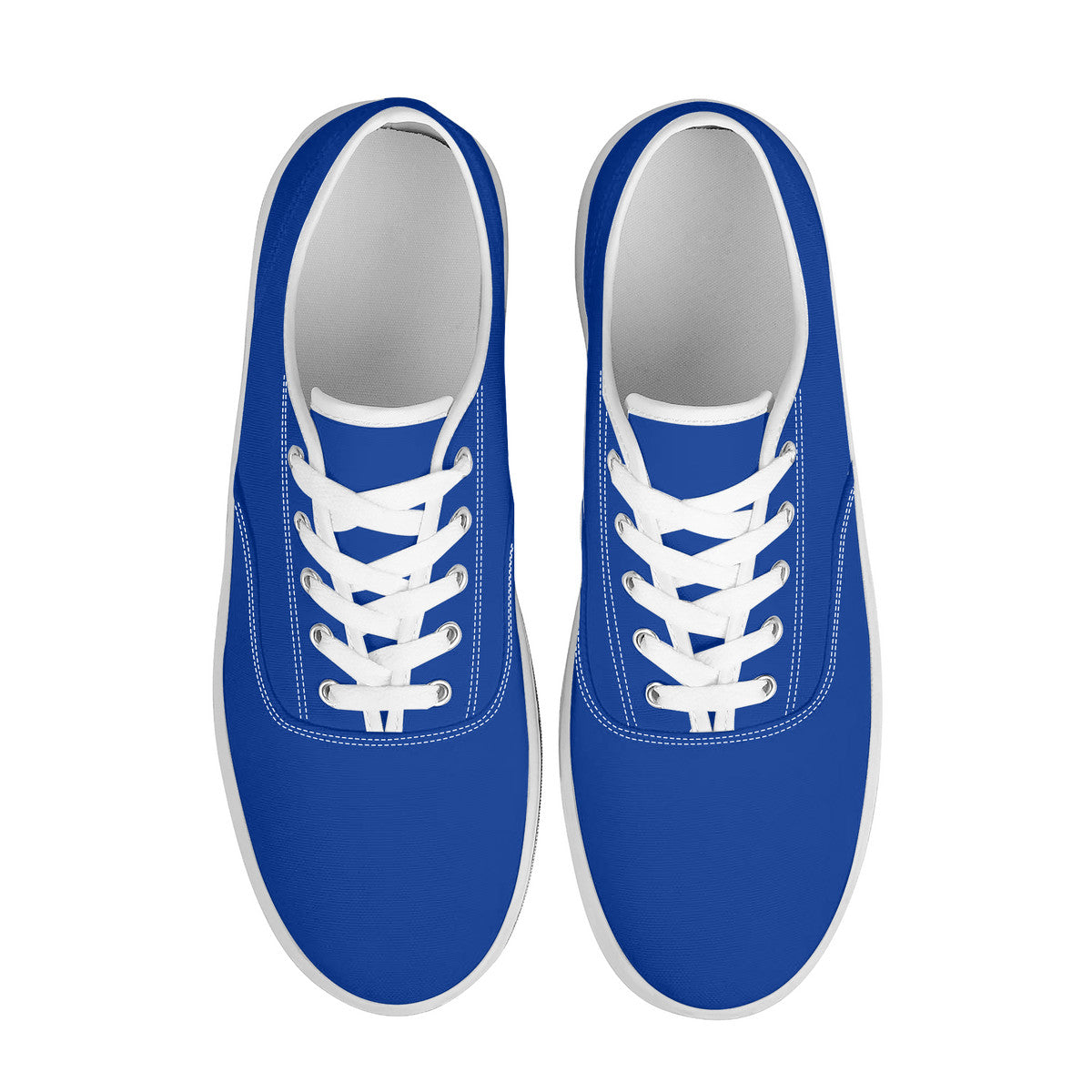 Navy blue Skate Shoes With Customized Tongue - White