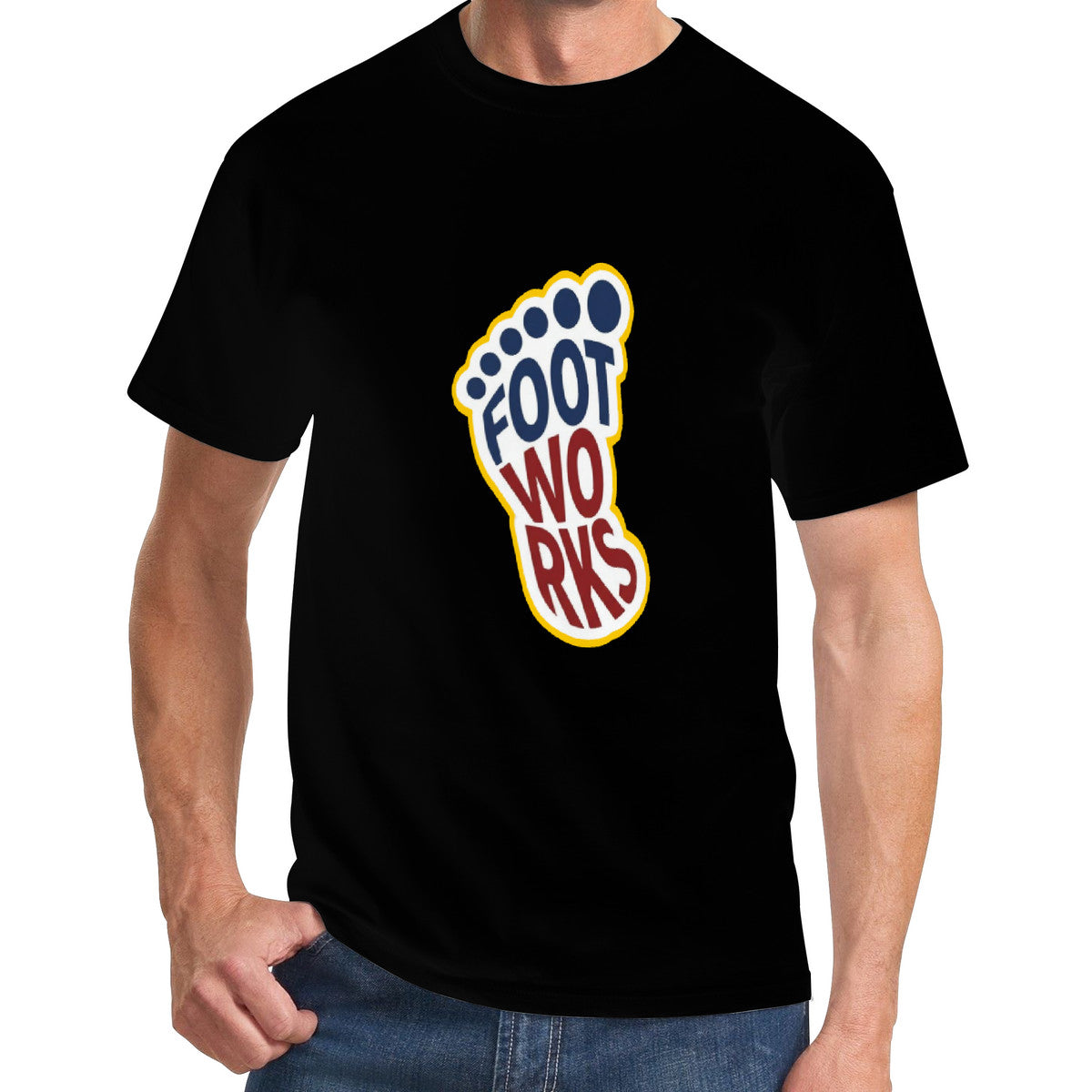 Black Print  swag T-Shirt