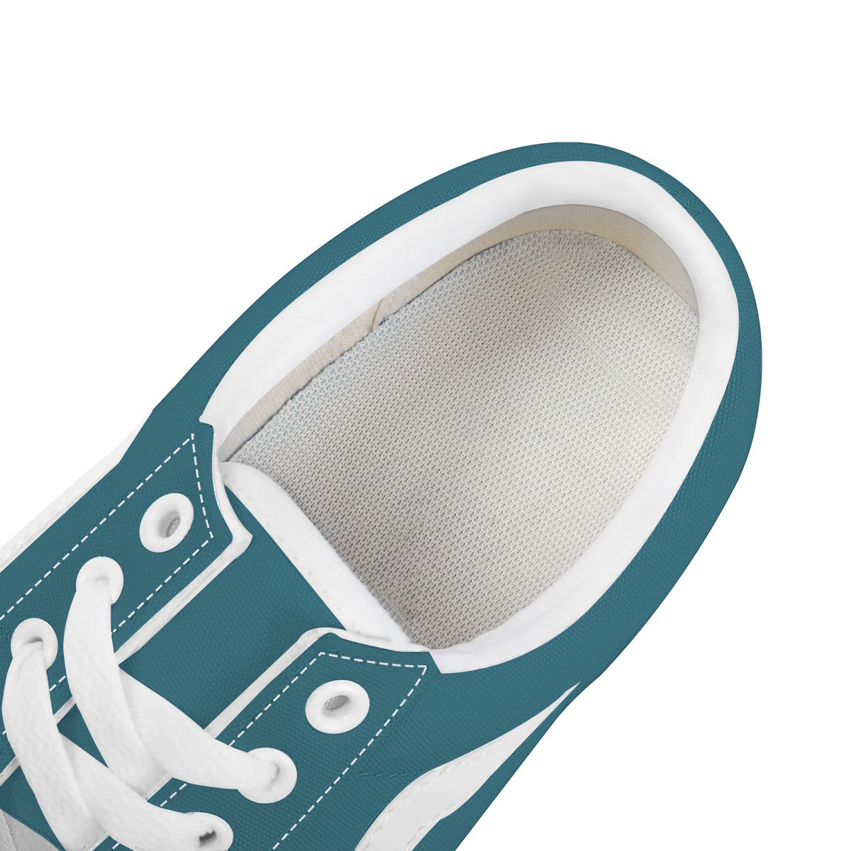 Teal Low Top Flat Sneaker