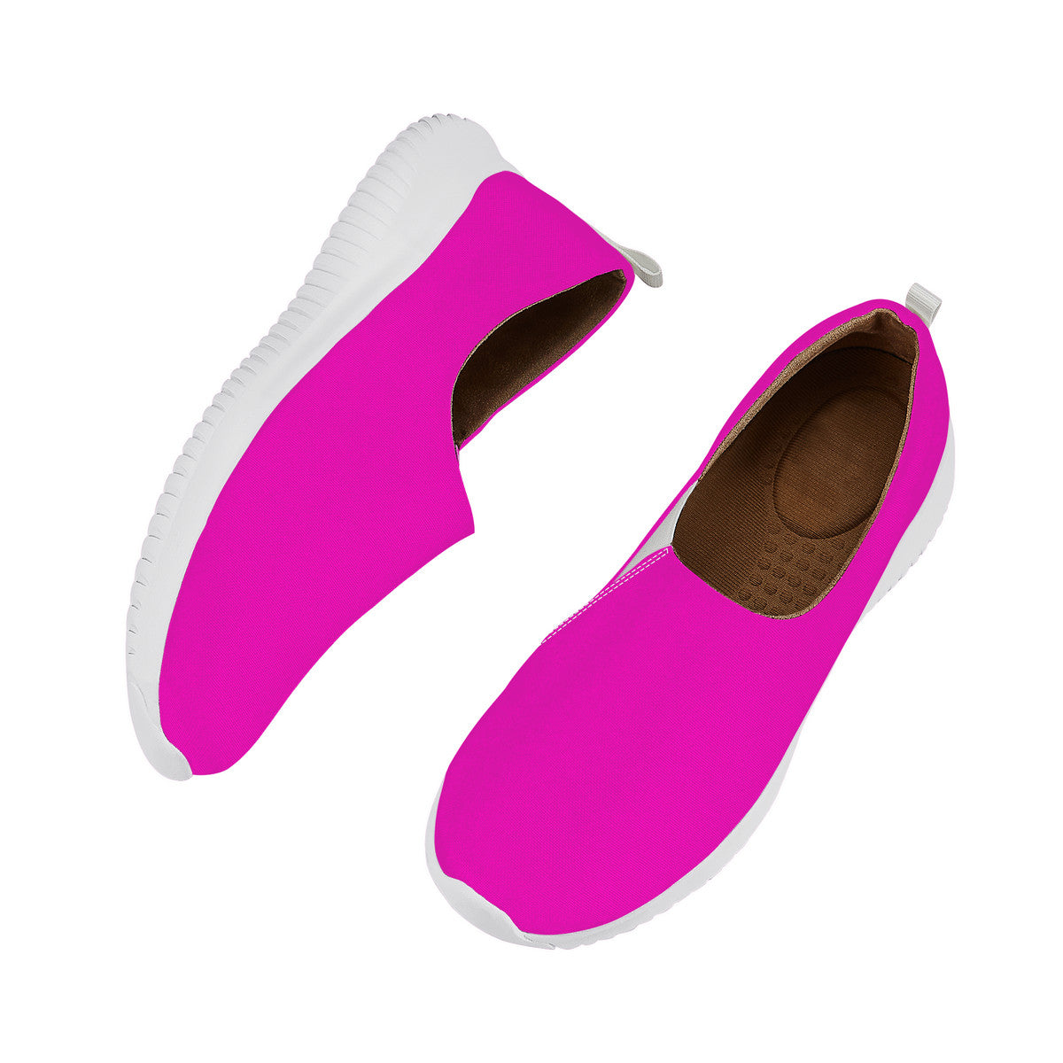Women's Hot Pink Casual Slip On Shoe