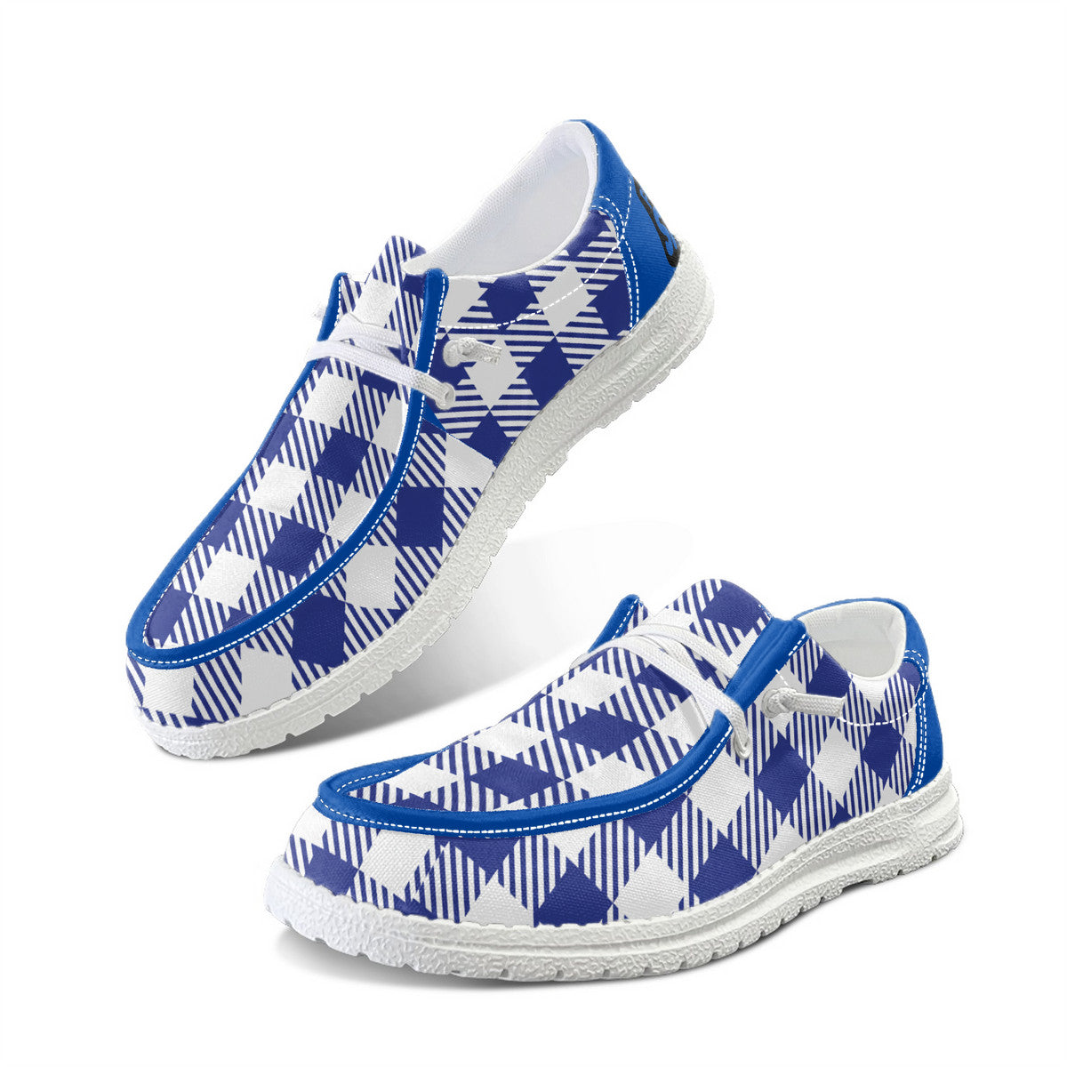 Blue Unisex Canvas Loafers