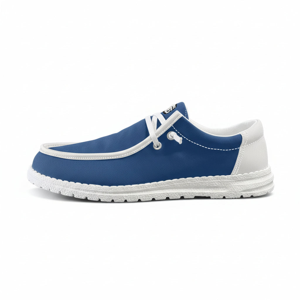 Unisex blue Canvas Loafers