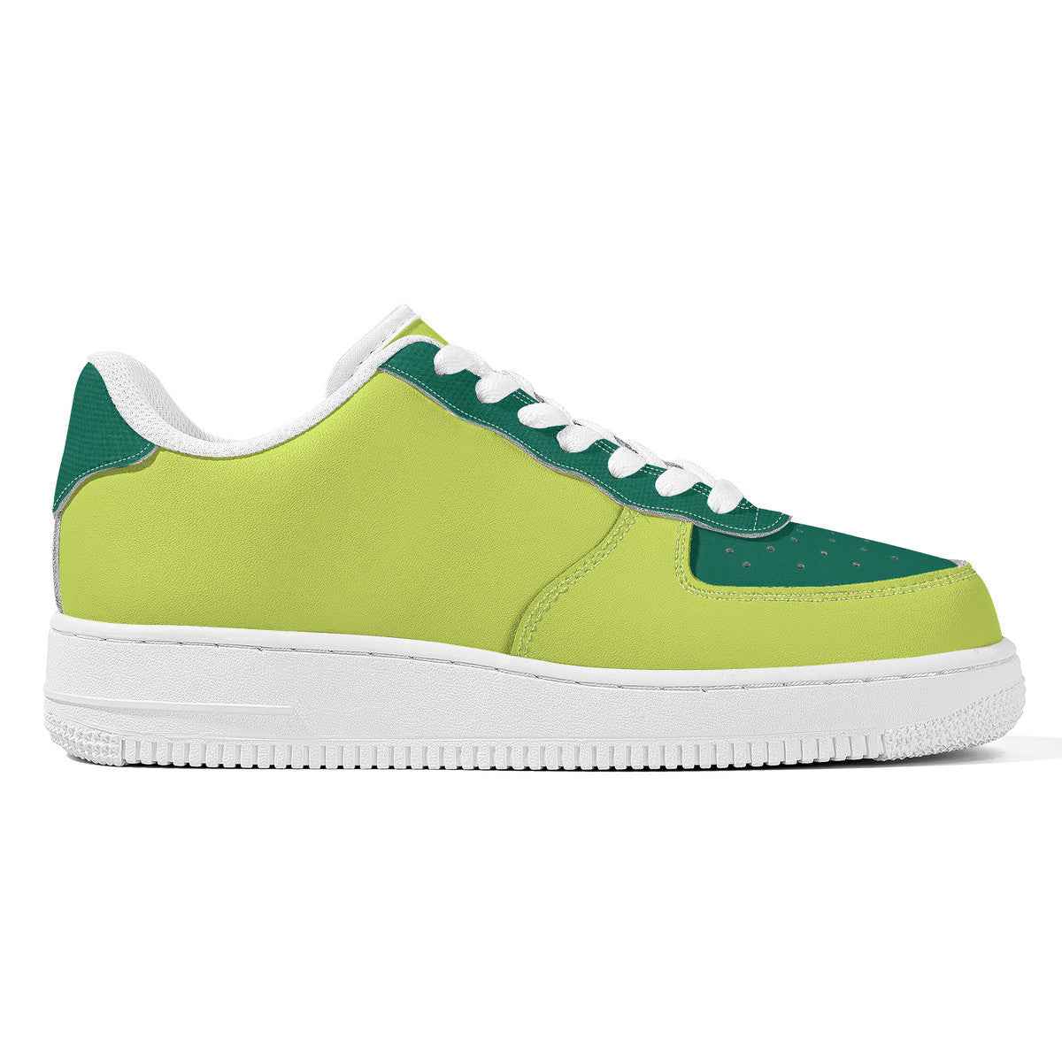 Neon Green Unisex Microfiber Sneakers