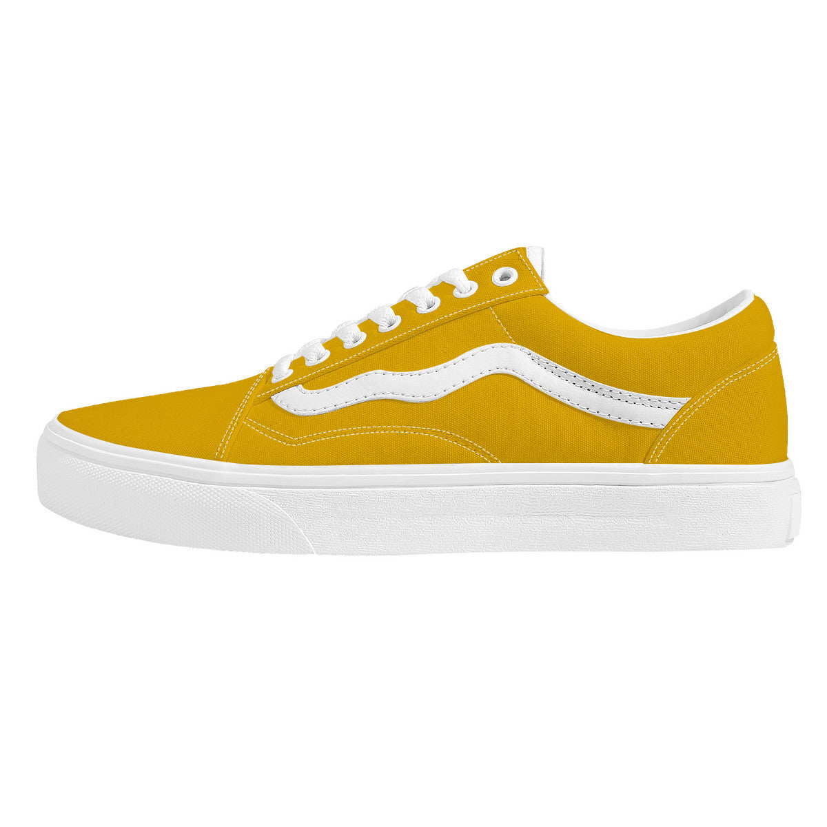 Yellow Low Top Flat Sneaker
