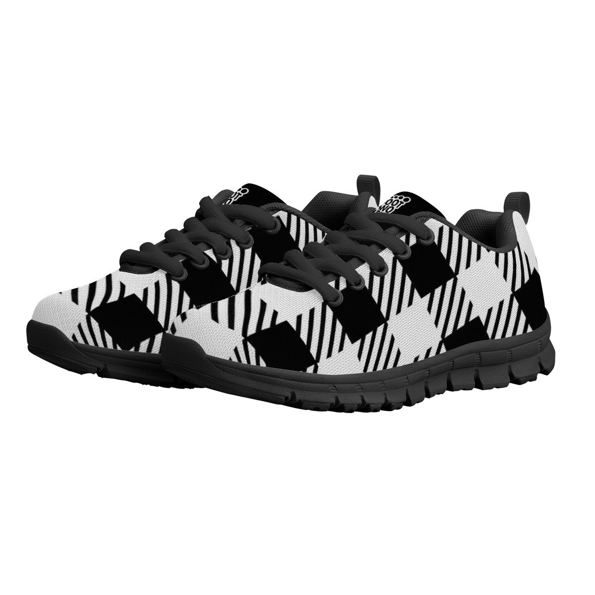 Kids Sneakers B&W Pattern