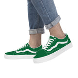Green Low Top Flat Sneaker