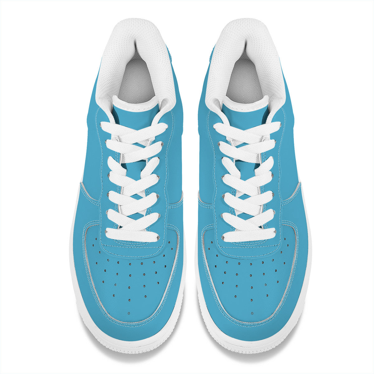 Sky Blue Unisex Microfiber Sneakers