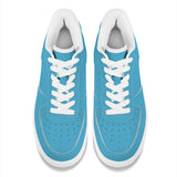 Sky Blue Unisex Microfiber Sneakers