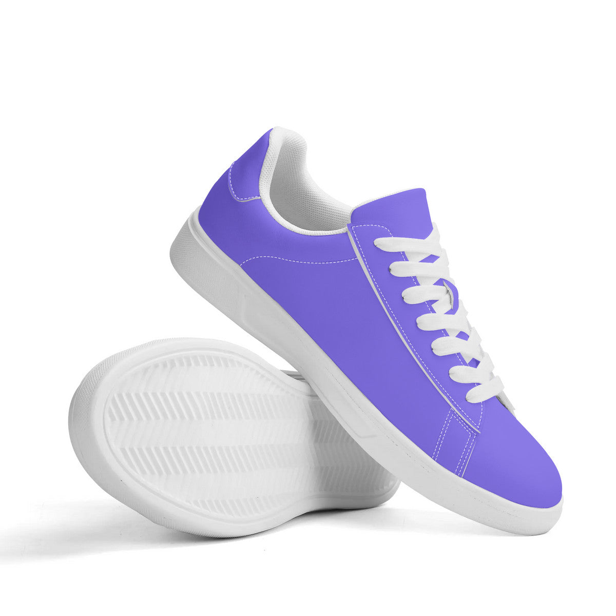 Purple Unisex Premium Synthetic Leather Sneakers