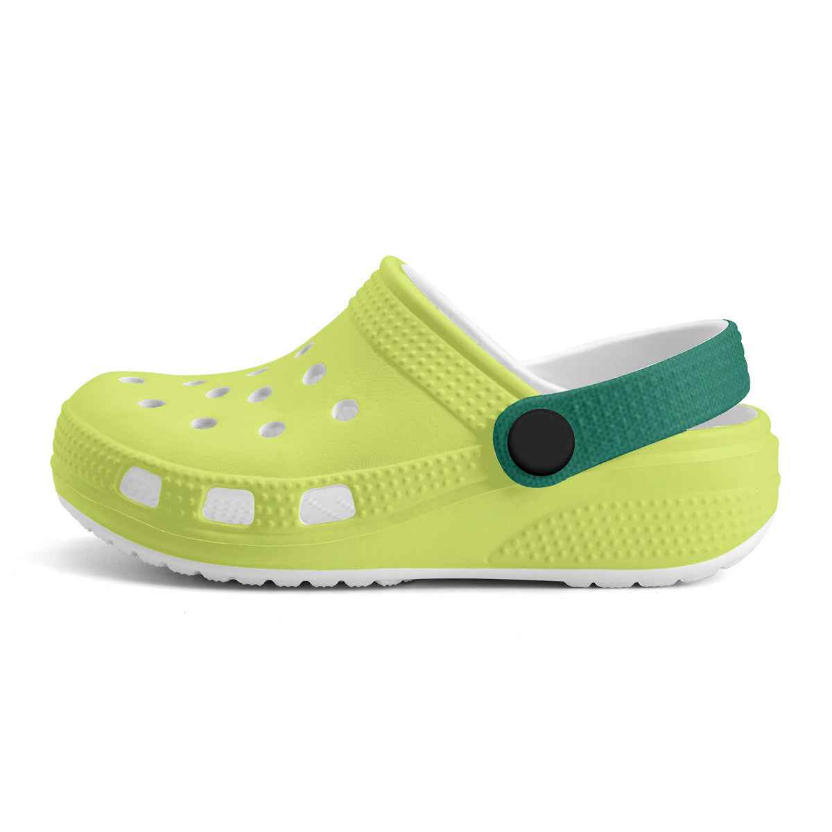 Kid's  Neon Green Casual Clogs